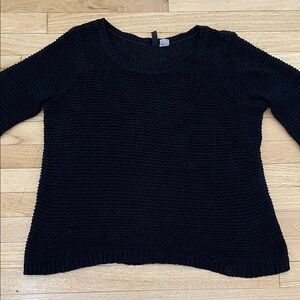 Divided Oversized Black Knit Sweater